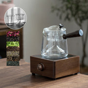 Walnut Automatic Electric Ceramic Stove Tea Maker