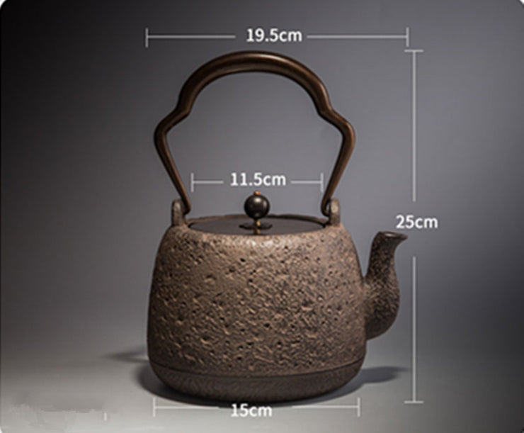 Japanese style cast iron iron pot